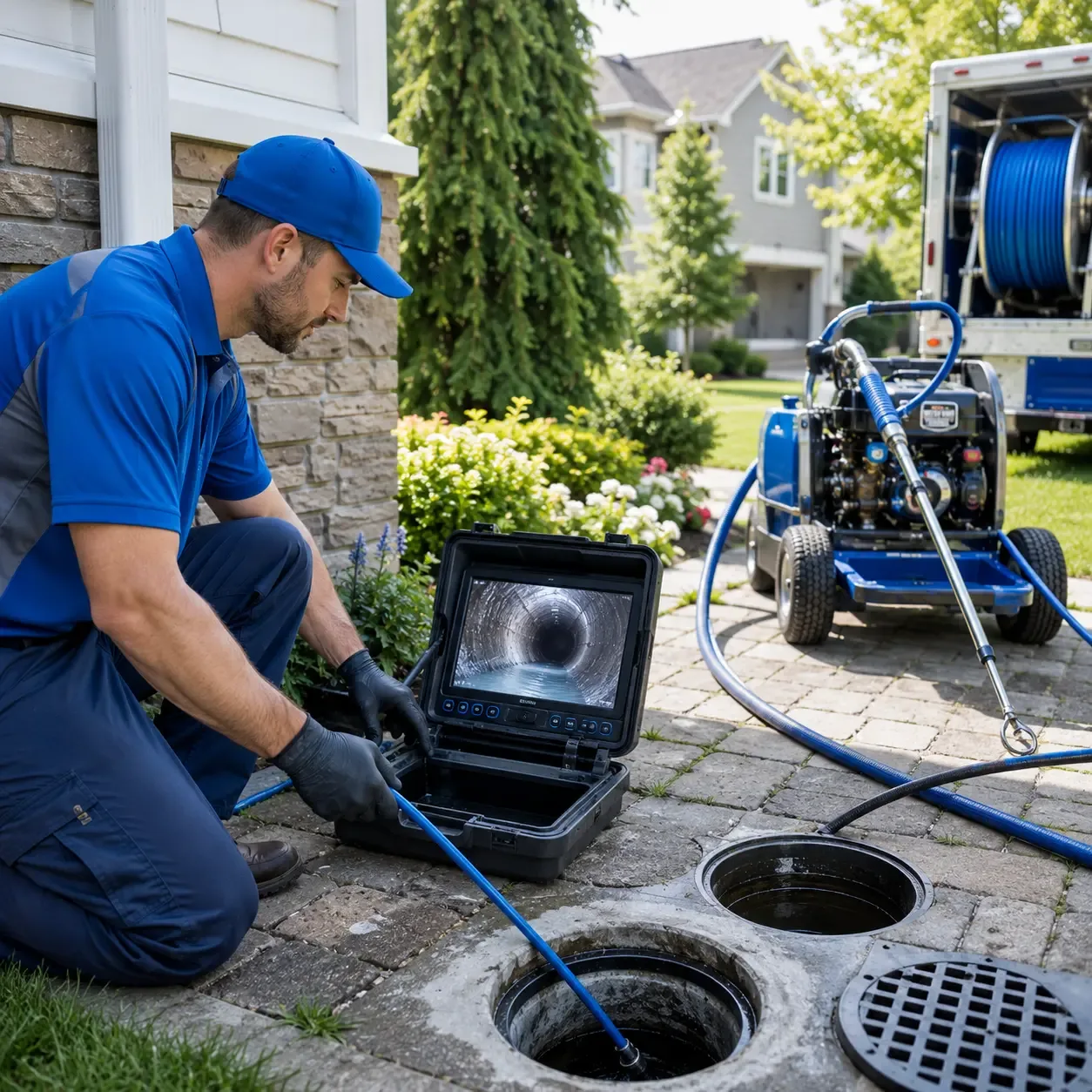 Outdoor drain cleaning professionals serving Franconia, NH