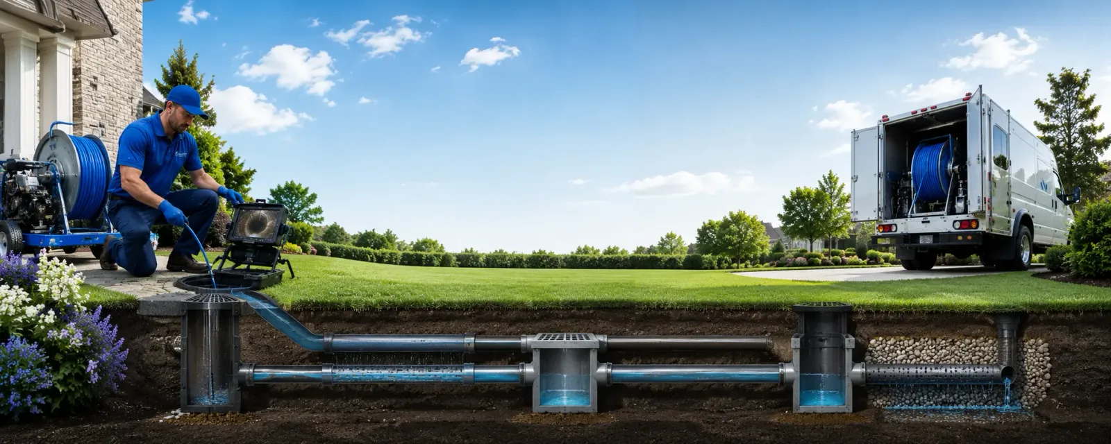 Outdoor drain cleaning information for Franconia, NH